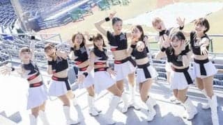千葉ロッテのチアリーダーM☆Splash!!の新人９名。パワフルなダンスで「頂点」までを後押し