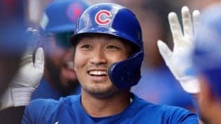 【MLB】鈴木誠也、メジャー初安打が2ラン　OP戦4試合11打席目で待望の快音に満面笑み