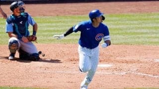 鈴木誠也のメジャー1号をMLB公式SNSも速報　米ファン「ショウヘイのスイングに似てる」