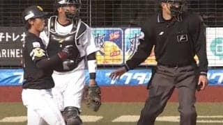 30mも飛んだバットは「流石にビビる」　鷹今宮も仰天の“ライナー”に場内どよめき