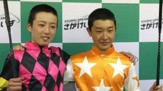 【地方競馬】本日2日デビュー、佐賀の中山蓮王騎手・山田義貴騎手の騎手服贈呈式を実施