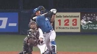 防具吹き飛ぶフルスイングで特大弾「どういう事…」　ファンは唖然、新庄監督大喜び