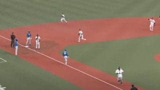 「今年も京セラの謎走塁」　新庄監督も苦笑い「4-6-3-6-2-5-3」“ドタバタ挟殺”