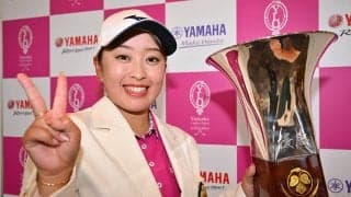 西郷真央「雨のなかすごく力になりました」　ギャラリーの声援を力に今季3勝目