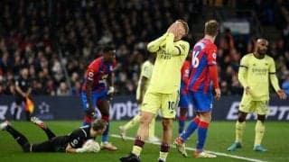 クリスタル・パレスとのダービーで完敗のアーセナルが5位に後退…《プレミアリーグ》