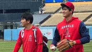 【MLB】大谷翔平、異例の2日連続ブルペンで開幕へ調整　仲良しの元同僚とも再会＆談笑