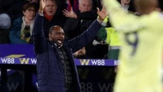 古巣アーセナルを粉砕したヴィエラ監督、ファンのサポートに感謝「リスクを冒すことを可能にした」