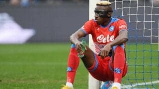 スクデット争うナポリに痛手、オシムヘンが練習中に太もも負傷