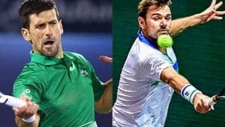  ジョコ、ワウリンカと練習 