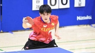 松下大星、世界選手権代表の“後輩”・横谷に完勝＜卓球・アジア競技大会選考会男子予選リーグ＞