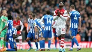 アーセナルが痛恨連敗…終盤猛攻実らず不調ブライトンに8戦ぶり白星献上《プレミアリーグ》