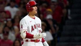 【MLB】大谷翔平、全球ストレートに空振り三振　真っ向勝負はバーランダーに軍配