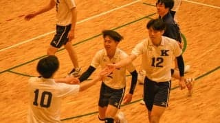 【バレーボール部男子】リーグ２戦目、京産大にストレート負け