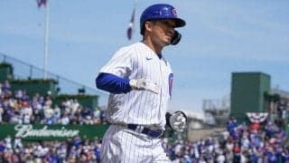 【MLB】鈴木誠也、待望の1号3ランで驚異の2試合6打点！　本拠地は大熱狂…出塁率.538