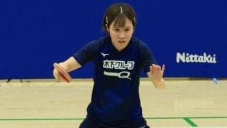 平野美宇「結果で返せるように」　木原に勝利で実力のV＜卓球・アジア競技大会選考会＞