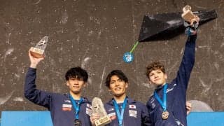 【ボルダリングW杯 第1戦】楢崎智亜がV、緒方は2位で表彰台を席巻！女子は伊藤ふたばが5位