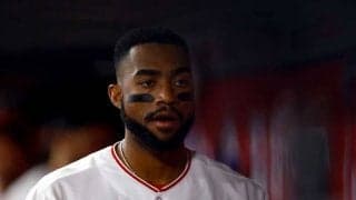 【MLB】フェンス恐れぬ“空中キャッチ”をファン絶賛　ポカ続きの有望株が「汚名返上」