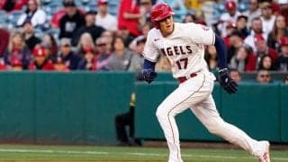 大谷翔平が今季初盗塁！　MLB公式も早速注目、ファン「塁間がめっちゃ短く見える」