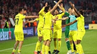 バイエルンを撃破のビジャレアル、試合後のドレッシングルームはお祭り騒ぎに