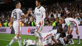 フランクフルトが優勝候補バルサ撃破で4強入り!　鎌田大地は1アシスト、長谷部誠は途中出場《EL》