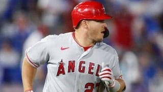 大谷翔平にいきなり援護点　トラウト特大143m弾を米記者速報「球場で史上最長弾だ」