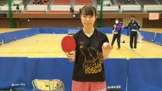 神戸松蔭女子学院大・鶴岡、女子単V　同校対決制し2冠達成＜卓球・関西学生新人大会＞