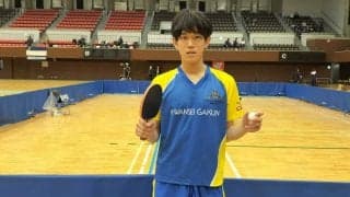 関西学院大・葛西啓功が優勝　団体戦決勝のリベンジ果たす＜卓球・関西学生新人大会男子単＞