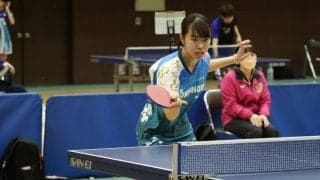 決勝は神戸松蔭女子学院大学対決に　女子シングルス準決勝結果＜卓球・関西学生新人大会＞
