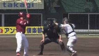 捕球前から投げ始める「甲斐キャノンえっぐ」　走者も絶望の鬼肩が「お見事」