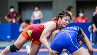 【レスリング】尾﨑野乃香　圧倒的な強さで相手を寄せつげず、連覇を達成/令和４年度ジュニアクイーンズカップ・レスリング選手権大会