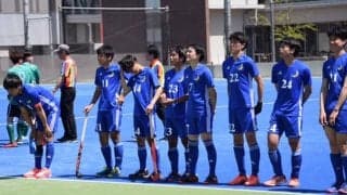 【陸上ホッケー部男子】互角の戦い見せるも、聖泉大に惜敗