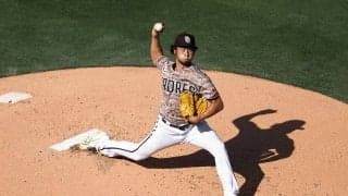 【MLB】ダルビッシュ、今季初勝利の権利手に降板　7回途中1失点8K、史上最速1600奪三振達成