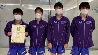男子・明治大A、女子・神戸松蔭女子学院大Ａが団体Ｖ　第22回全国百万石オープン卓球大会が閉幕