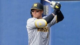 衝撃の弾道「場外HRにめっちゃ似てね？」　佐藤輝、“瞬間5号”の「打球はっや」