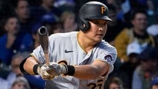 【MLB】筒香嘉智、逆転の2点二塁打　鈴木誠也の目前で今季初長打、塁上でガッツポーズ