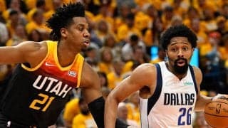 7名が2ケタ得点とバランスの良さを見せたマブス…敵地でジャズに勝利／NBAプレーオフ