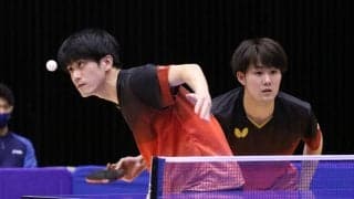 決勝は“松下兄弟”対決に　男子複準決勝＜日本卓球リーグビッグトーナメント福島大会＞