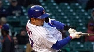 【MLB】鈴木誠也、第4打席で15打席ぶり安打　試合開始6時間遅延も、177キロ中前打