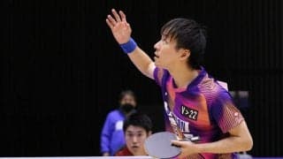 丹羽孝希、大逆転で決勝へ　決勝は横谷下したリコー・池田と＜卓球・ビッグトーナメント福島大会＞