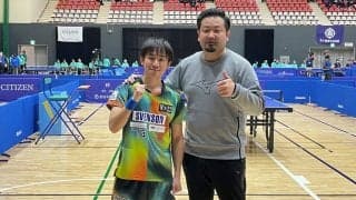 丹羽孝希、国内11個目のタイトル　「坂本さんがいることで練習も頑張れる」＜ビッグトーナメント福島大会＞