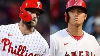 【MLB】大谷翔平をもう1人のMVPハーパーが絶賛「野球界にとってのスーパースター」「特別」