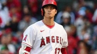 【MLB】大谷翔平、第1打席の空振り三振に呆然　四球“確信”も…スイング判定に大ブーイング