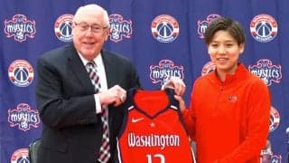 町田瑠唯が現地で初の記者会見に登壇「チームの目標である優勝に貢献できるように頑張りたい」