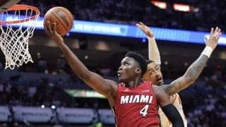 ヒートがホークスとの接戦を制す…エース不在もホームで1回戦突破／NBAプレーオフ