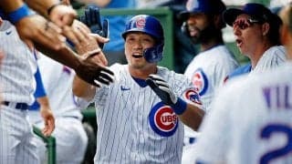 鈴木誠也、10球粘って108勝右腕撃ち適時二塁打　米記者称賛「素晴らしい10球の打席だ」