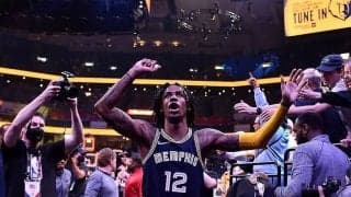 チーム最後の13得点を奪って3勝目を手にしたモラントが語った超絶ダンクの感想とは？