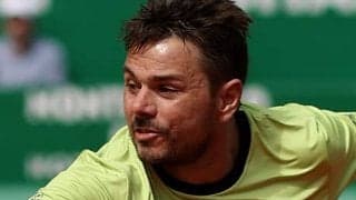  ワウリンカ、モンフィスと練習 