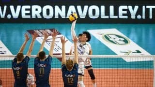 石川祐希がビクトリーサービスエース奪う ミラノが5位プレーオフ初勝利