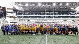 ポートランドの男女両チームがウクライナ支援のチャリティーマッチで6500万円を寄付!　杉田妃和も参戦の男女混合の一戦は白熱