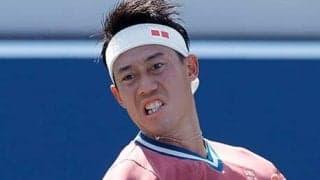 錦織 バックハンドボレー披露